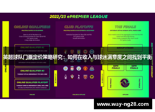 英超球队门票定价策略研究：如何在收入与球迷满意度之间找到平衡